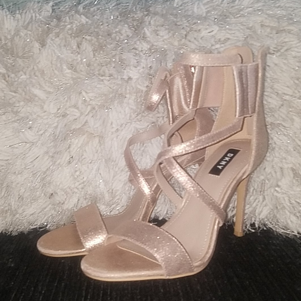 DKNY Rose gold heels